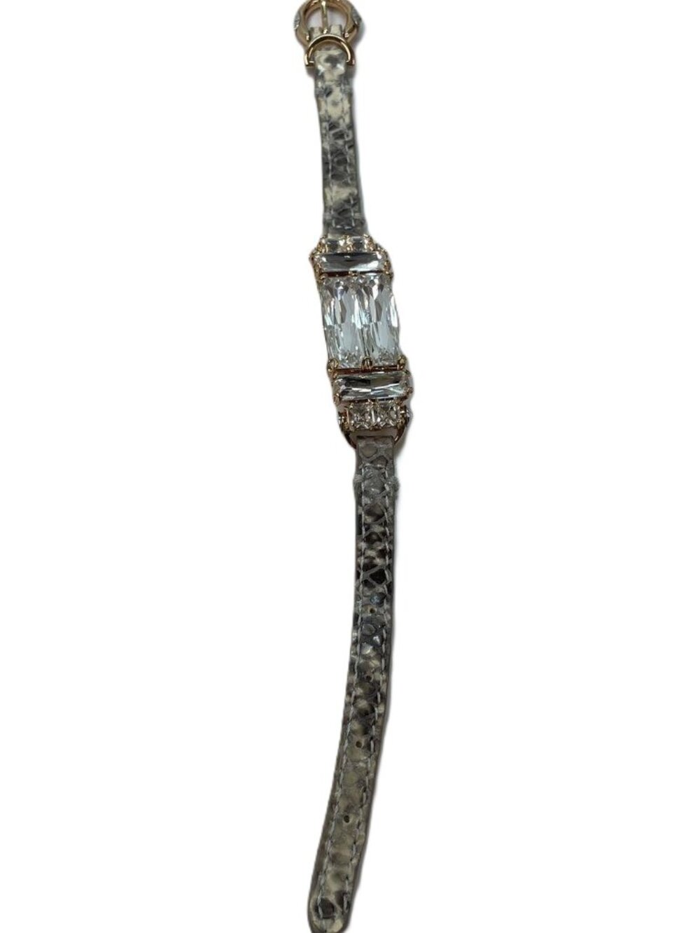 Gorgeous Henri Bendel Rhinestone and Leather Bracelet EUC